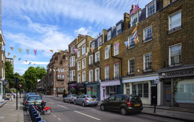 Londra - 07 02 2022: Porchester Place manzarası