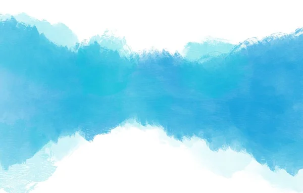 美丽的抽象蓝色水彩画背景在白色孤立的背景上 美丽的插图 — 图库照片