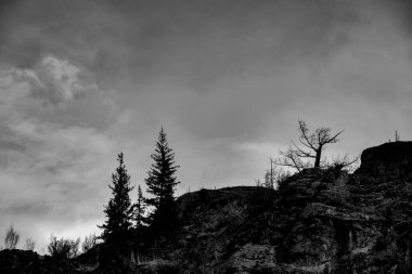 bulutlu manzara, altai, siberi, rusya