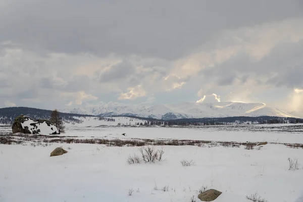 Berge Gebirge Sibirien Russland — Stockfoto