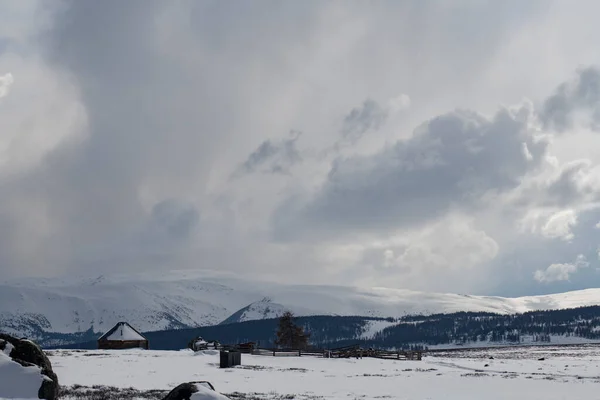 Berge Den Bergen Sibirien Russland — Stockfoto