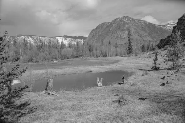 Berge Gebirge Sibirien Russland — Stockfoto