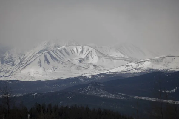 Berge Den Bergen Sibirien Russland — Stockfoto