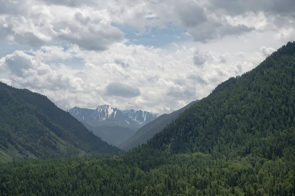 Paesaggio Con Nuvole Siberia Russia — Foto Stock