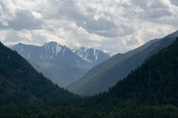 Paesaggio Con Nuvole Siberia Russia — Foto Stock