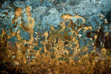 Altın ve mavi desenli arkaplan