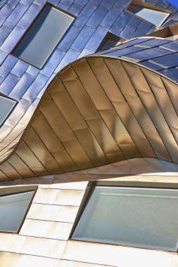 Las Vegas Nevada 'daki çağdaş mimari geniş metal kıvrımlar ve açısal pencerelerle göze çarpıyor. Dinamik cephe güneş ışığını ve yaratıcılığı yakalıyor, ABD 'deki yeniliği somutlaştırıyor.