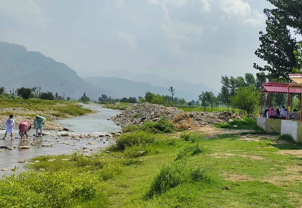 Hermoso Valle Swat Pakistán Montañas Con Árboles Verdes Hierba Arroyo —  Fotos de Stock