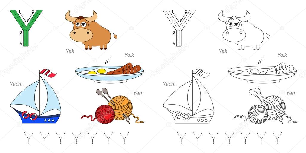 Pictures for letter Y