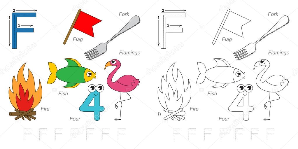 Pictures for letter F