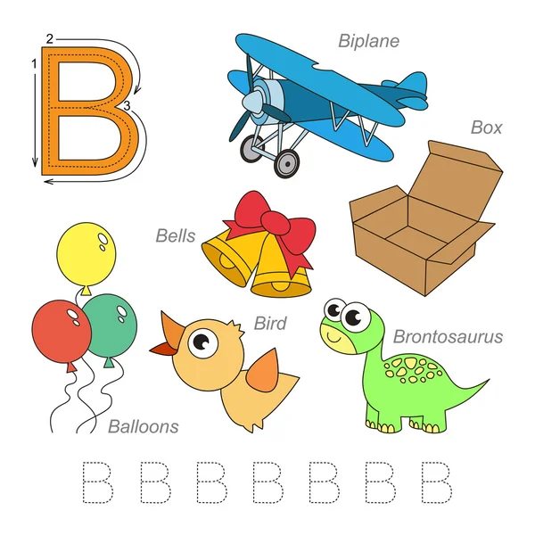 Photos pour la lettre B — Image vectorielle