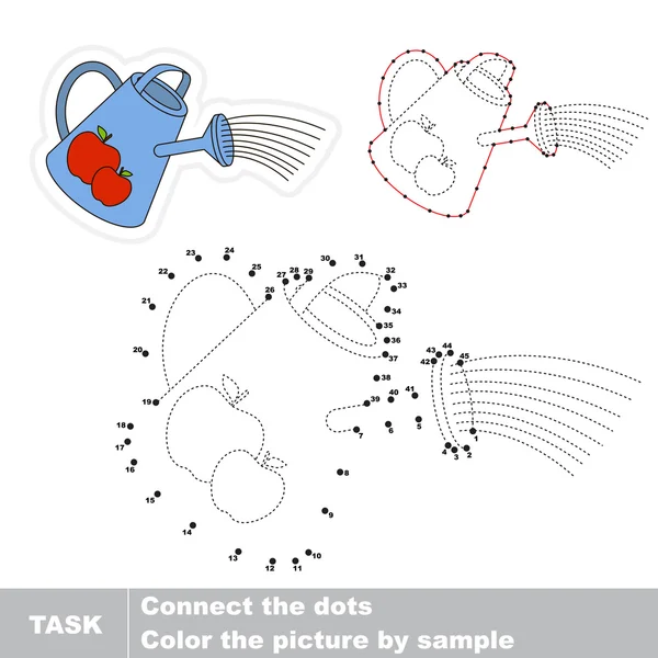 Una regadera. Números vectoriales juego . — Vector de stock