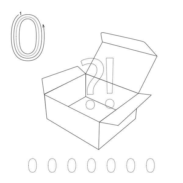 Feuille de calcul de traçage pour la figure 0 — Image vectorielle