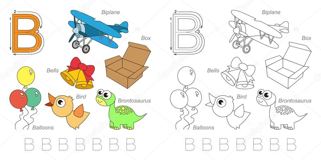 Pictures for letter B