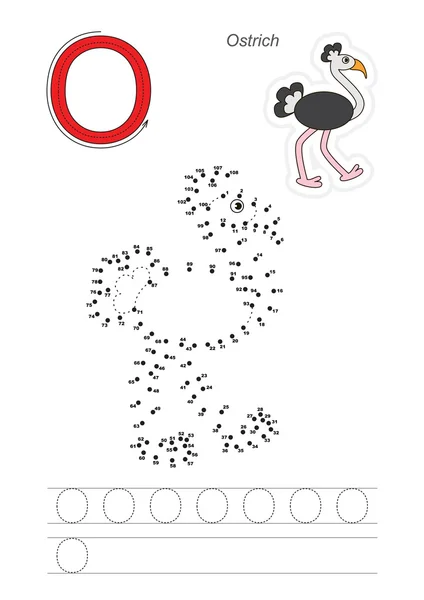 字母 O 的数字游戏 — 图库矢量图片
