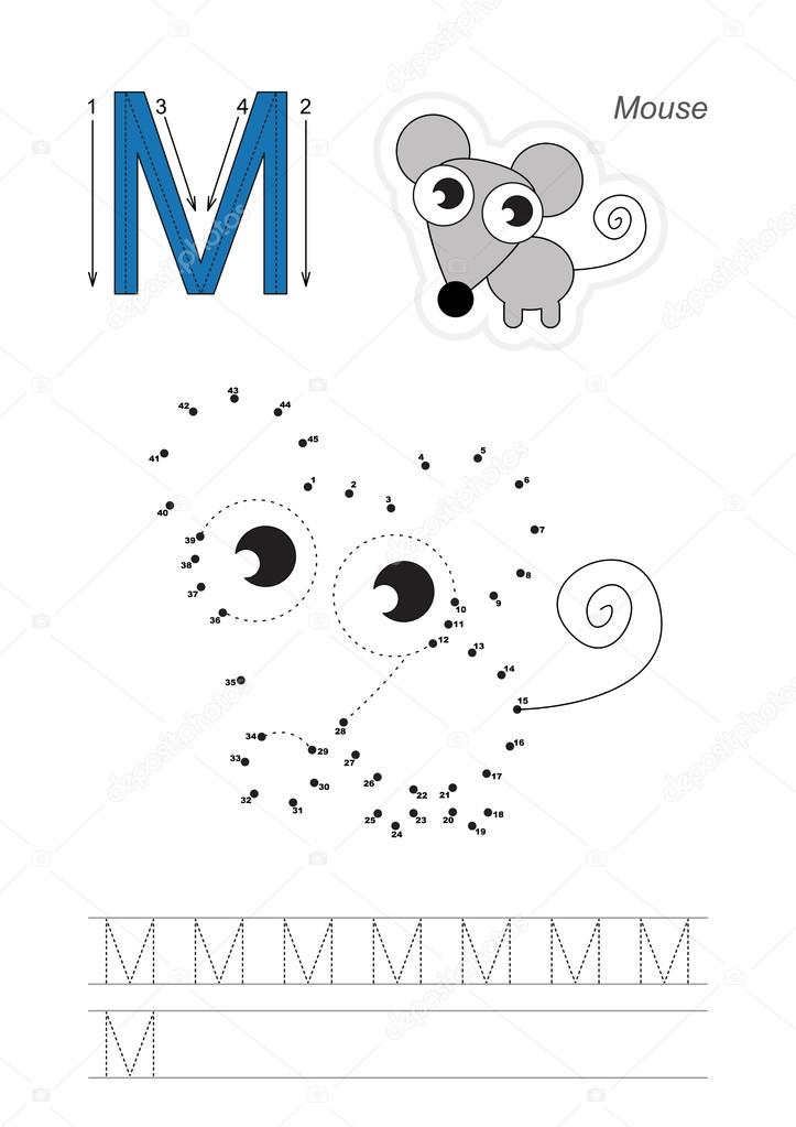 Numbers game for letter M