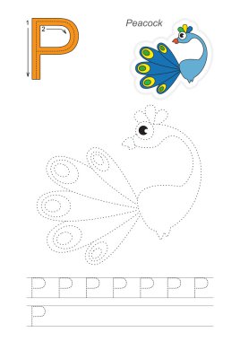 P harfi için izleme oyunu