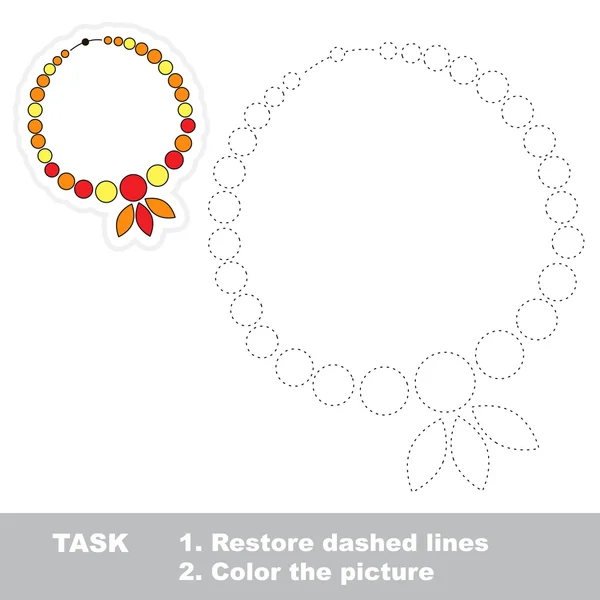 Collar para ser rastreado. Rastros de vectores juego . — Vector de stock