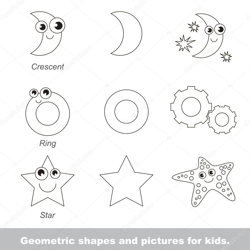 Geometric shapes for kids Stock Vector Image by ©Anna_Mikhailova 105623950
