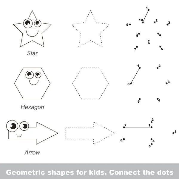 Formas geométricas simples para crianças . —  Vetores de Stock