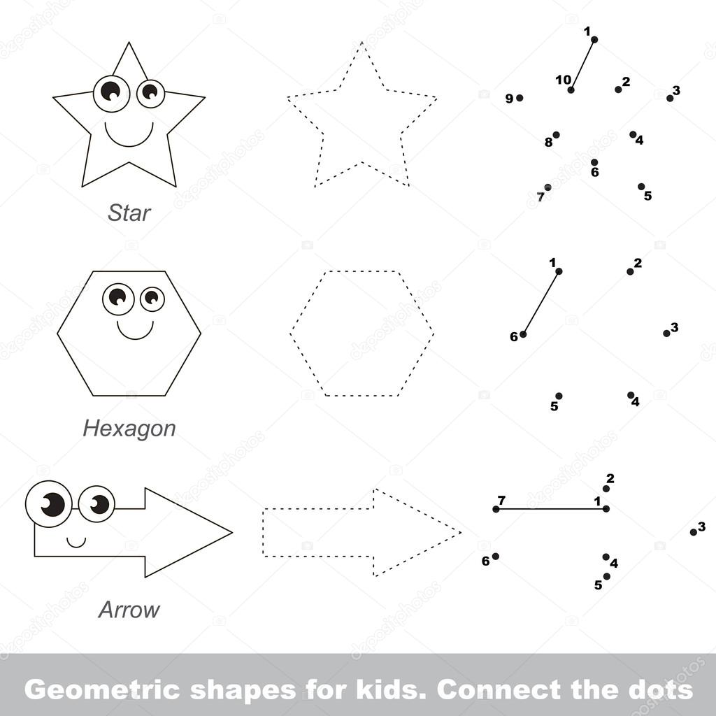 Forme Geometriche Semplici Per Bambini Grafica Vettoriale C Anna Mikhailova Depositphotos