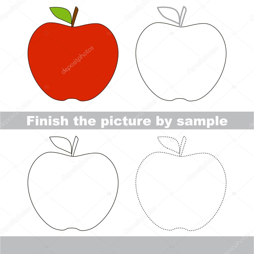 how to draw apple | realistic apple sketch - YouTube