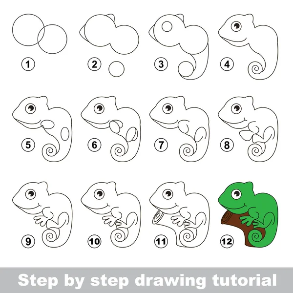 Jogo educativo miúdo simples. Tutorial de desenho . imagem vetorial de  Anna_Mikhailova© 145421935