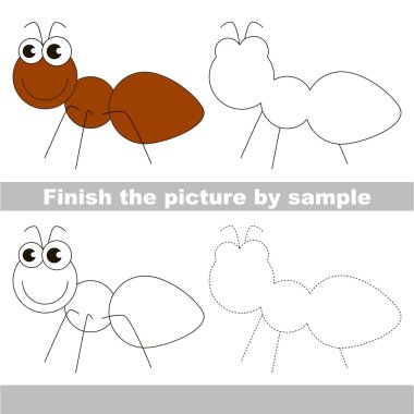 Ant çizim çalışma sayfası.