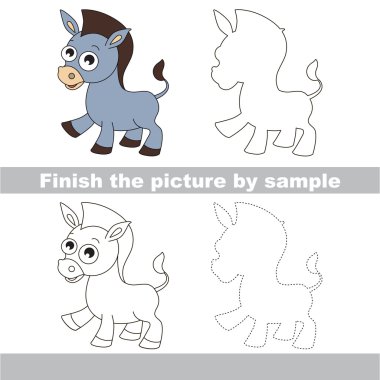 Eşek. Çekme çalışma sayfası.