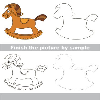 Sallanan at. Çekme çalışma sayfası.