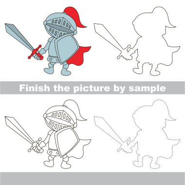 Şövalye. Çekme çalışma sayfası.