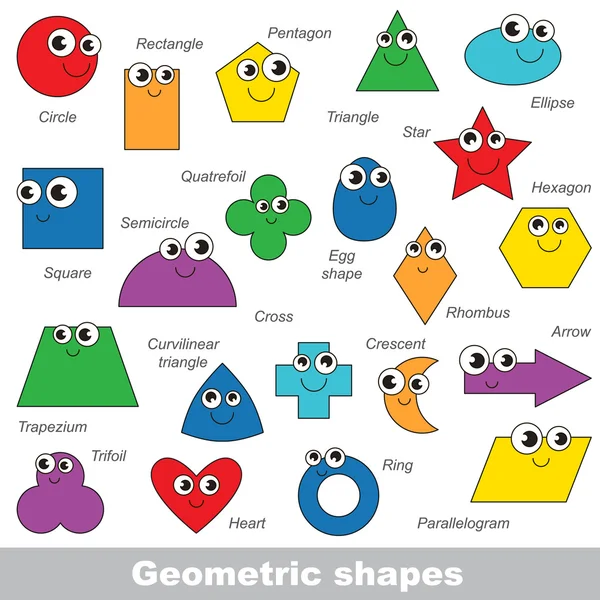 Geometric shapes set. — Stock Vector