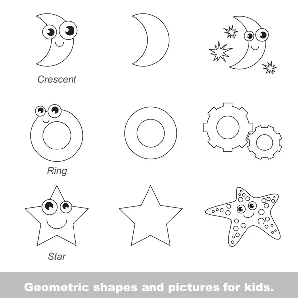 Formes géométriques pour enfants — Image vectorielle