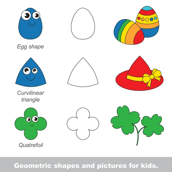 Formes géométriques pour enfants — Image vectorielle