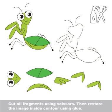 Kağıt çocuk oyunu. Peygamber devesi ile çocuklar için kolay uygulama