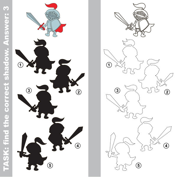 Мальчик-игрушка Найт. Найти правильную тень
.