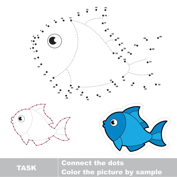 Connectez les points et coloriez l'image . — Image vectorielle