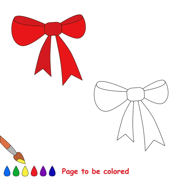Bow dessin animé à colorer . — Image vectorielle