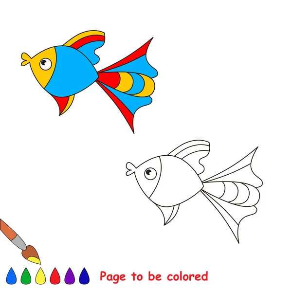Livro para colorir para crianças. Página para ser cor . — Vetor de Stock