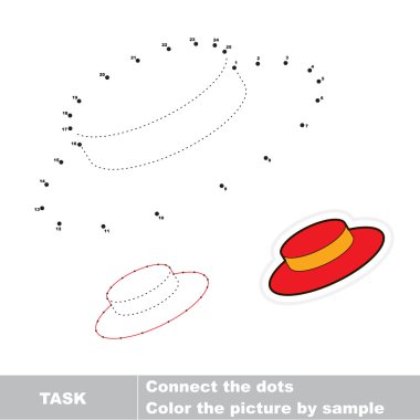 Bir çizgi film şapka.