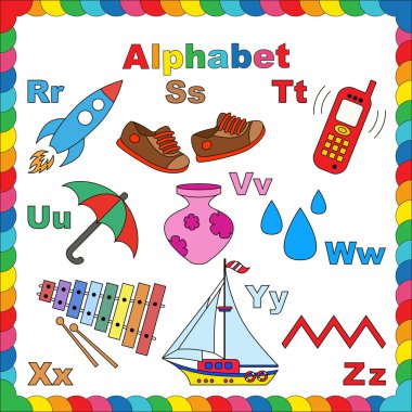 Alfabe çocuklar için. R-Z.