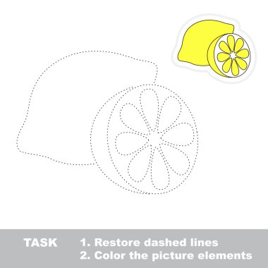 Bir çizgi film limon.