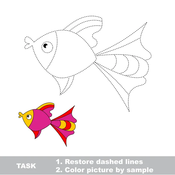 Ryba vysledovat. — Stockový vektor