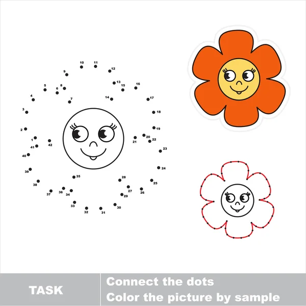 Dot to dot children search game. — Stockvector