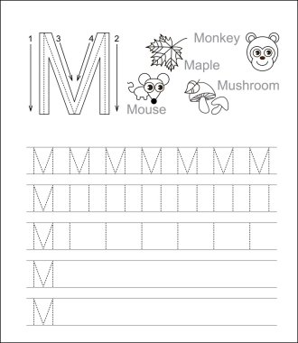 Mektup M. öğrenin el yazısı.