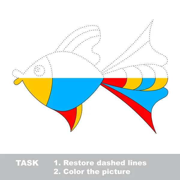 Permainan Vector trace. Payung yang akan diwarnai . - Stok Vektor