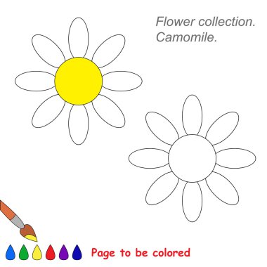 Renkli olması için vektör karikatür papatya.