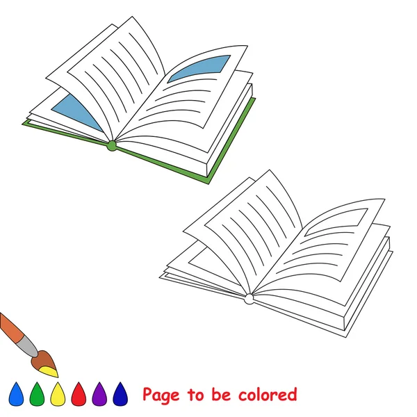 Libro de dibujos animados vectorial para ser coloreado . — Vector de stock