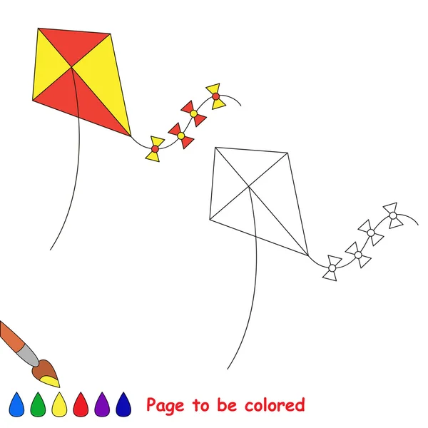 Pipa de brinquedo de desenho animado vetorial para ser colorido . — Vetor de Stock