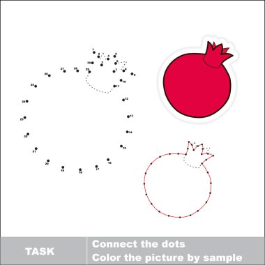 Nar izlenecek. Vektör sayı oyunu.